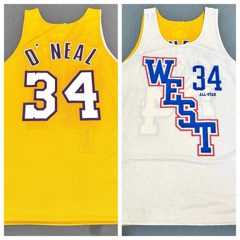 Los Angeles Lakers Jersey Men XL NBA Basketball O'Neal Reversible All Star #34